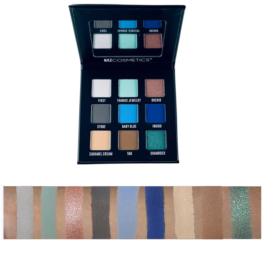 Paleta de sombras de ojos de 9 paneles