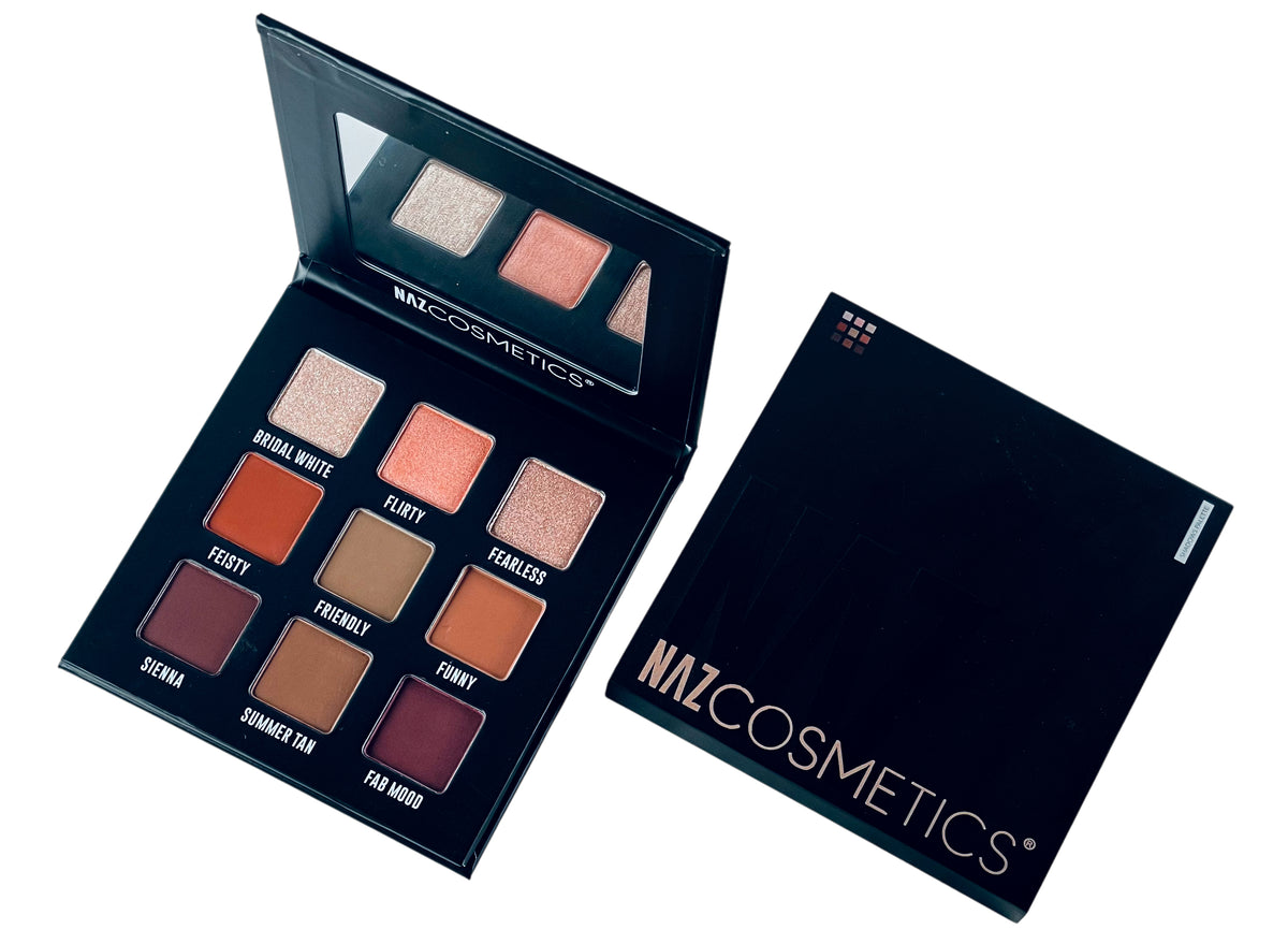 Paleta de sombras de ojos de 9 paneles