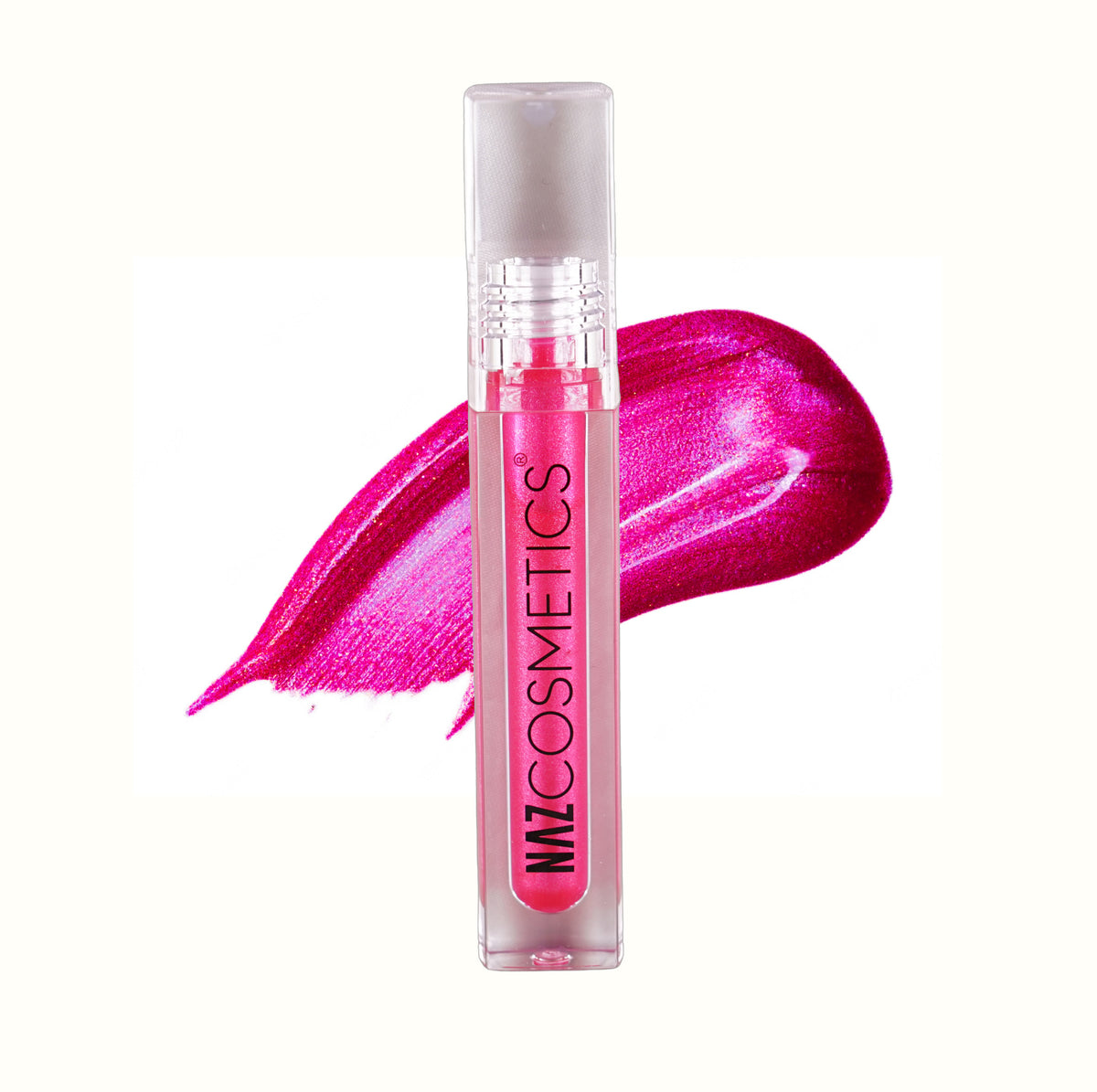 Brillo de labios cuadrado transparente